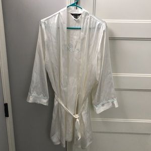 “The Bride” silk robe